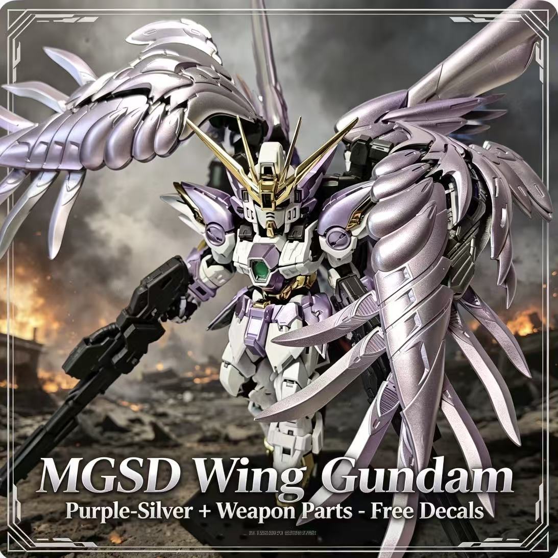 Model Kit Wing Zero - Model Mgsd Wing Purple Silver Xxxg-00ysw