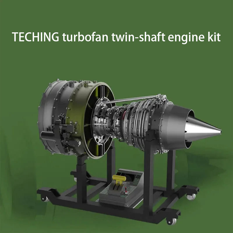 Model Kit Jet Engine - TECHING 1000+ Parts Turbofan Twin Shaft