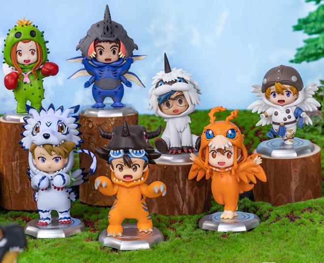 Model Kit Digimon - High Quality 8pcs/set Anime Digital Monster