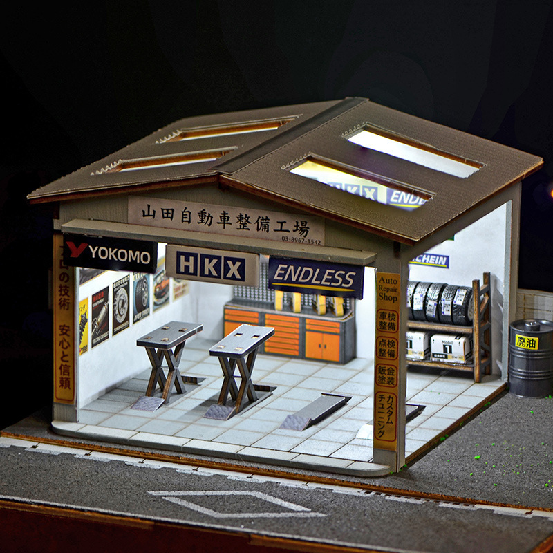 1:64 Scale DIY Auto Repair Sho - Model Kit Led recension och pris