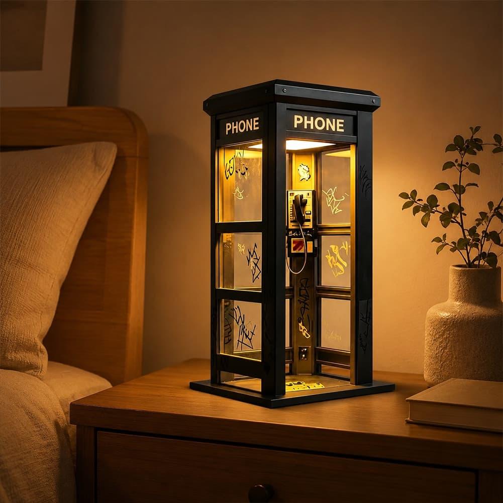 Retro Graffiti Phone Booth Tab - Model Kit Led recension och pris