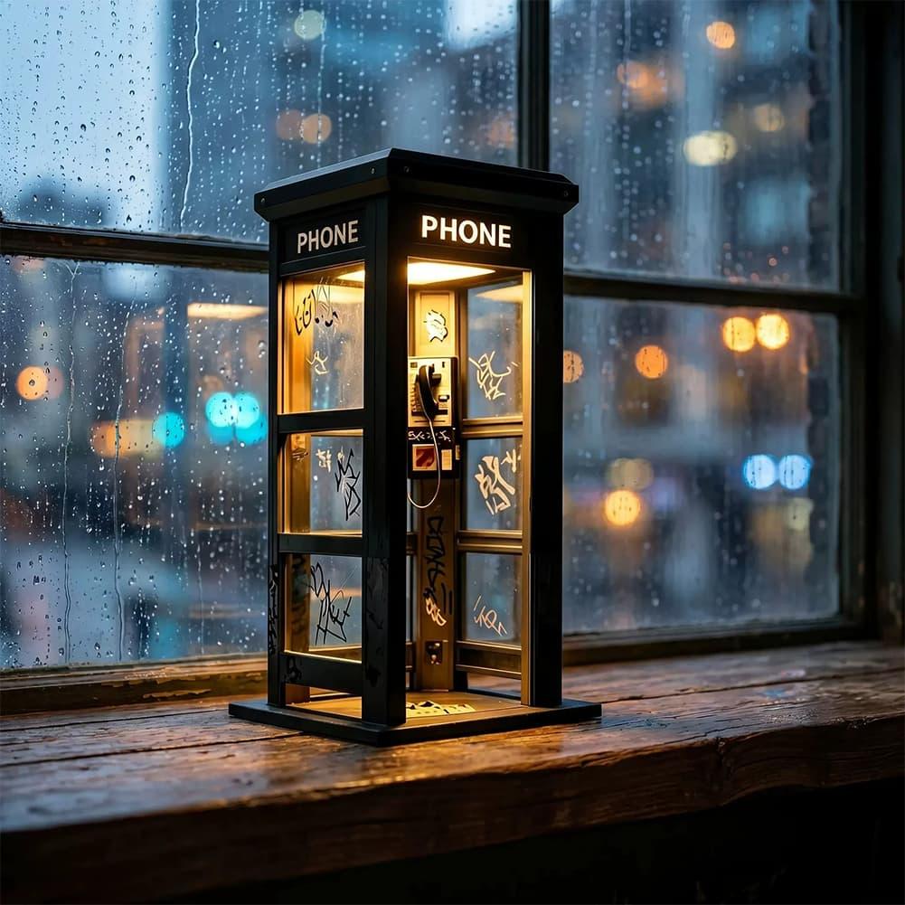 Retro Graffiti Phone Booth Tab - Model Kit Led recension och pris