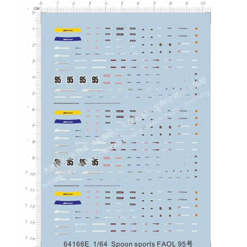 1/64 Spoon Sports Faol 95 Mode - Model Kit Water Decal recension och pris