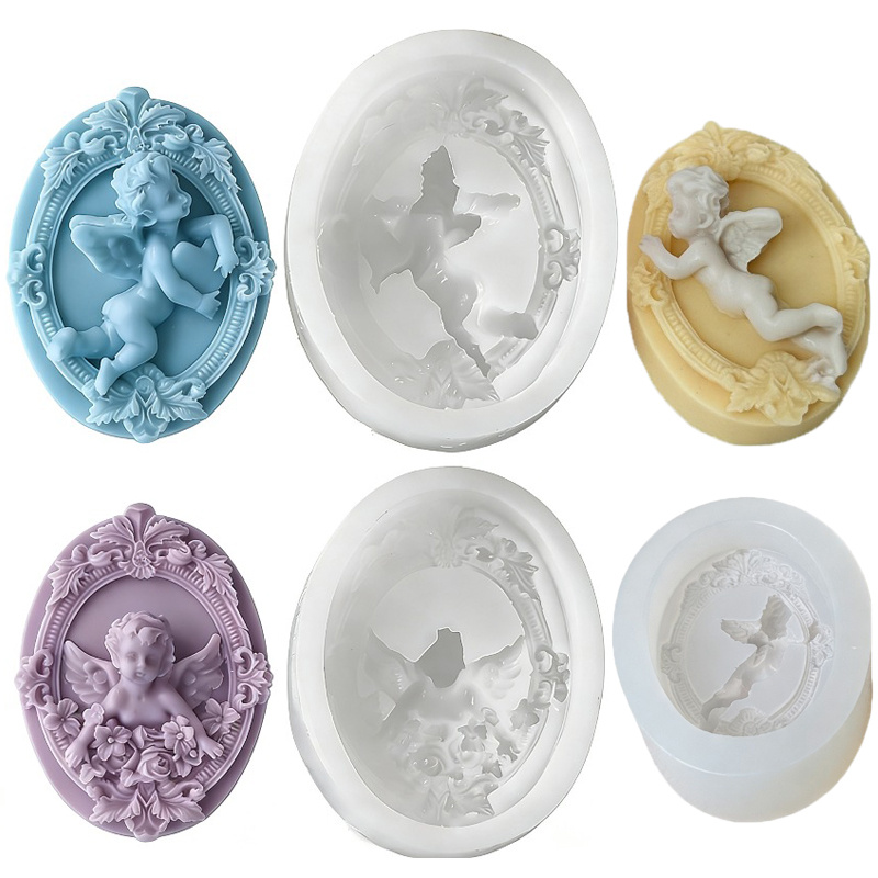 3D Embossed Angel Baby Silicon - Model Kit Cement recension och pris