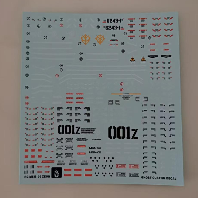 Model Decals for RG 1/144 MSN- - Model Kit Water Decal recension och pris
