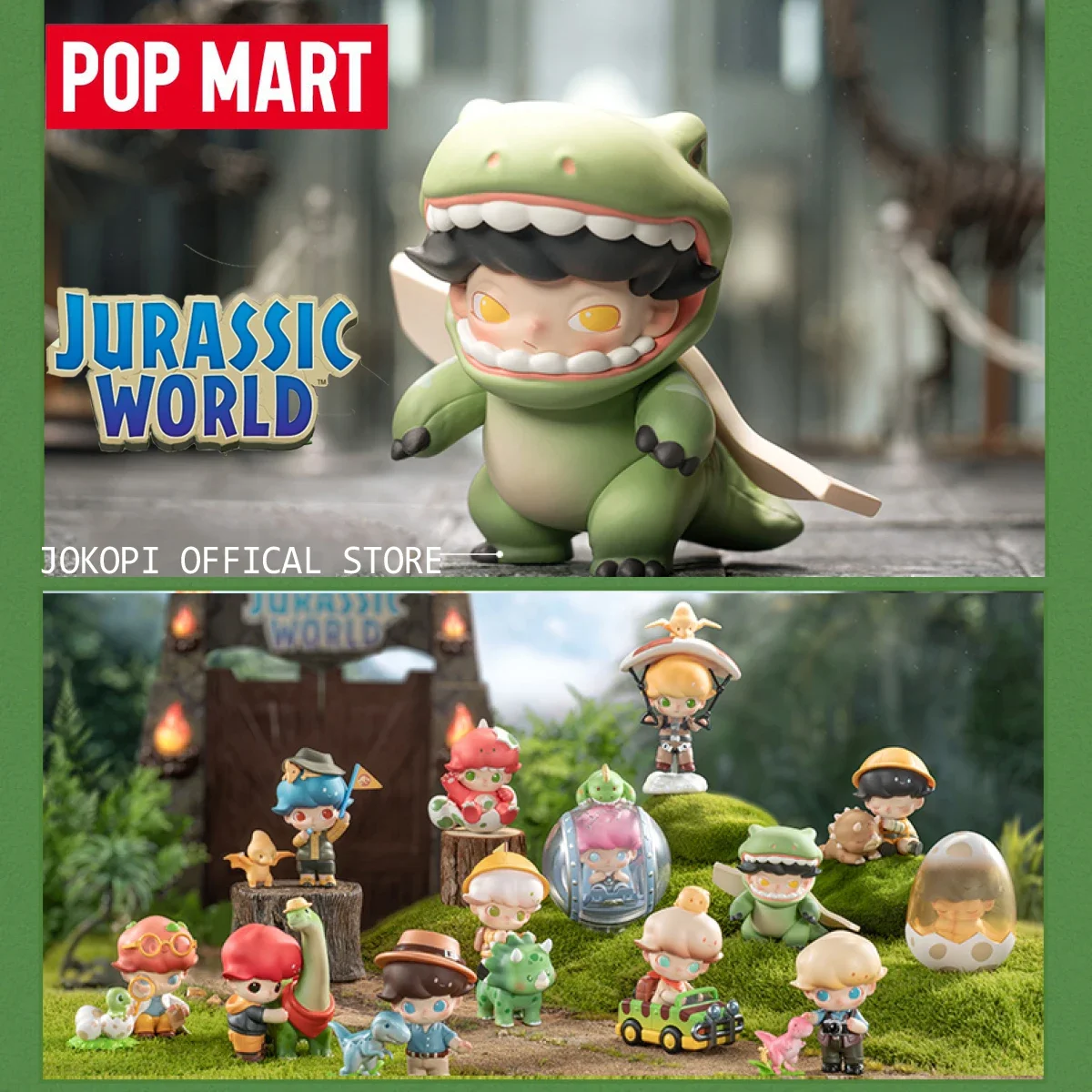 POP MART Dimoo Jurassic World  - Model Kit Jurassic Park recension och pris