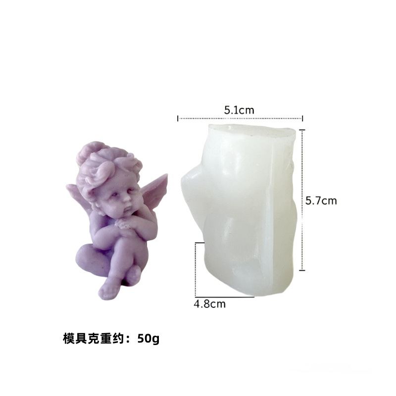 Rose Angel Candle Silicone Mol - Model Kit Cement recension och pris