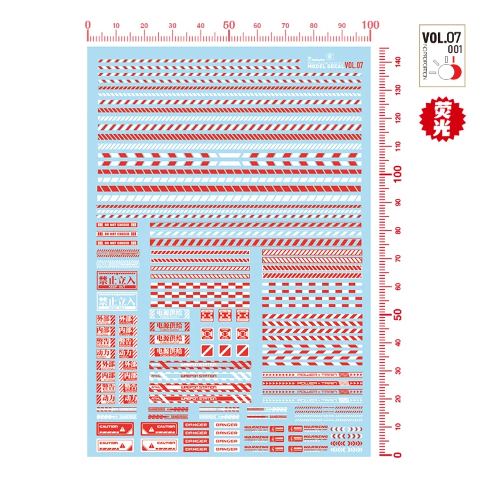 HOBBY MIO VOL7-001~003 Fluores - Model Kit Water Decal recension och pris