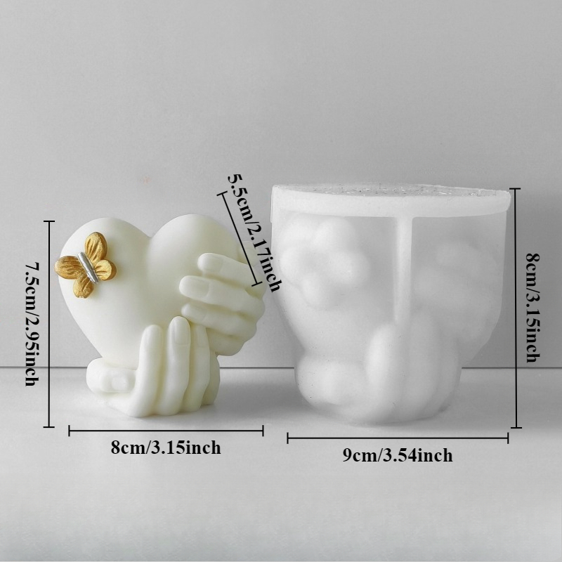 Hand Hold Love Silicone Candle - Model Kit Cement recension och pris