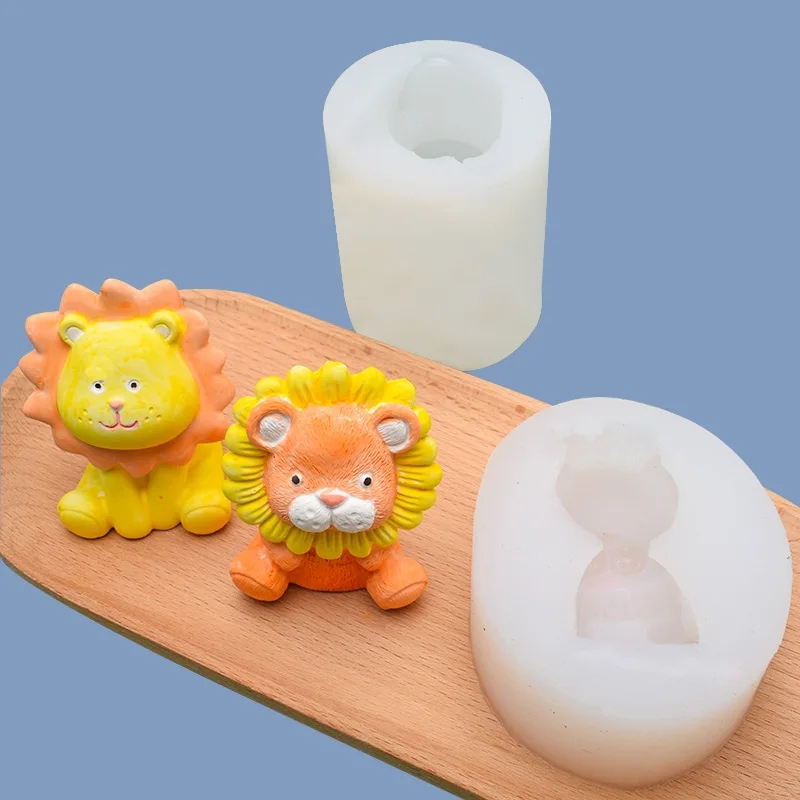 Cute Lion Silicone Candle Mold - Model Kit Cement recension och pris