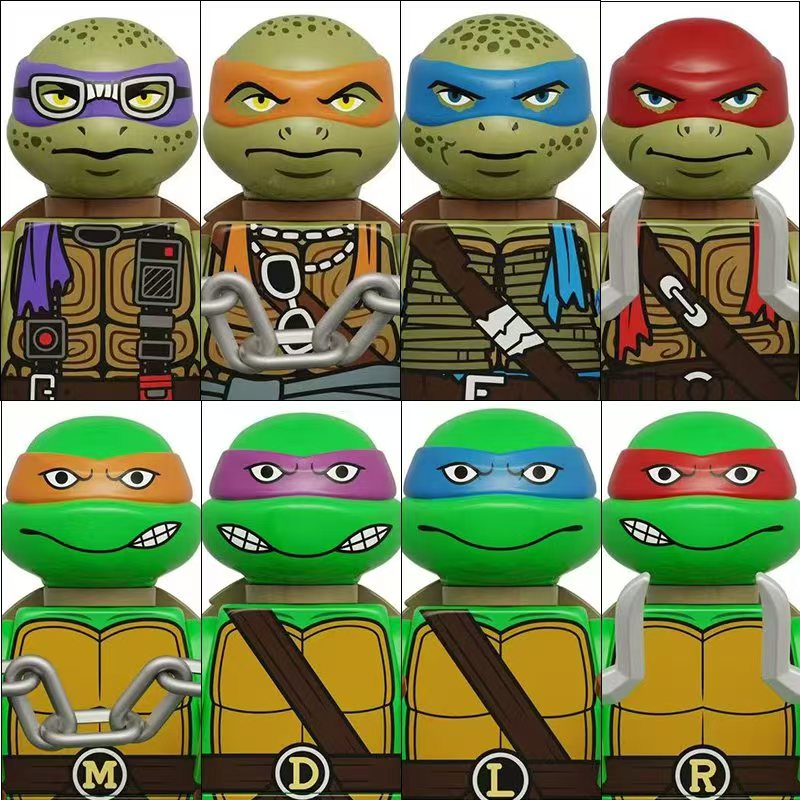 4PCS 8PCS Turtle Movie Ninja M - Model Kit Ninja recension och pris