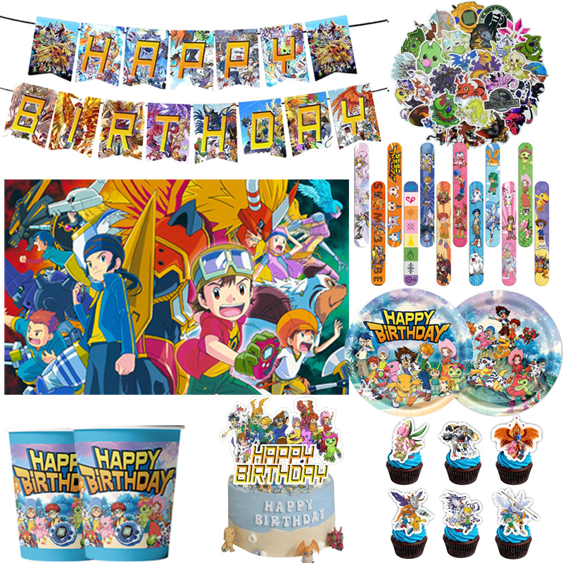 Digimon Themed Birthday Party  - Model Kit Digimon recension och pris