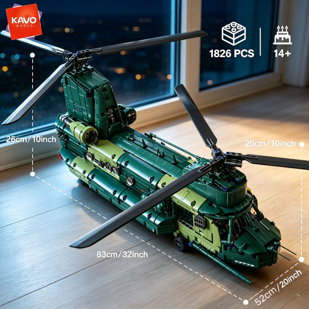 KAVOWORLD 1826pcs 32inch Heavy - Model Kit In Era recension och pris